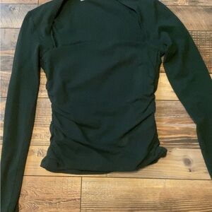 Abercrombie & Fitch Dark Green Long-Sleeve Slim Top